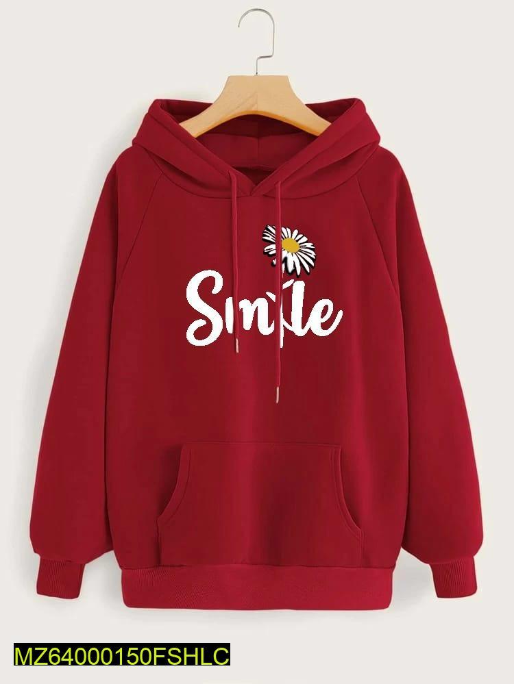 Women Stitched cotton Printed Hoodie