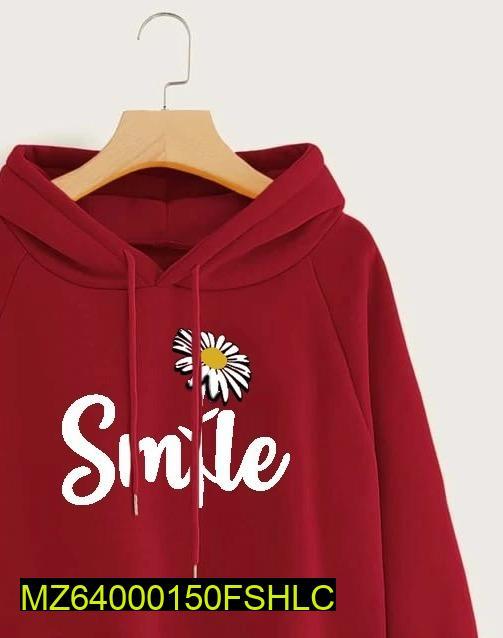 Women Stitched cotton Printed Hoodie